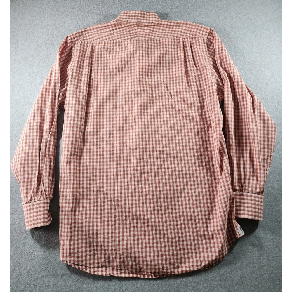 Peter Millar Men's Dress Shirt, Size L, Red Plaid, Long Sleeve, Button Up - Picture 2 of 5